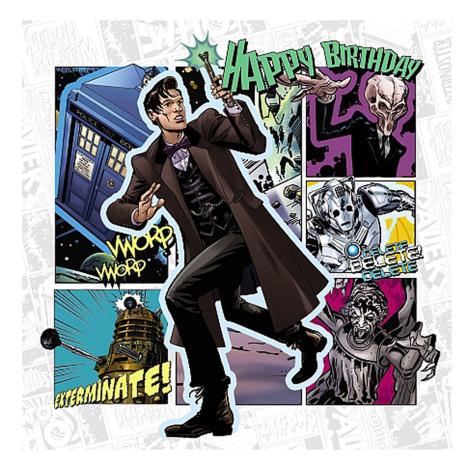 Happy Birthday 3D Holographic Doctor Who Card £2.99
